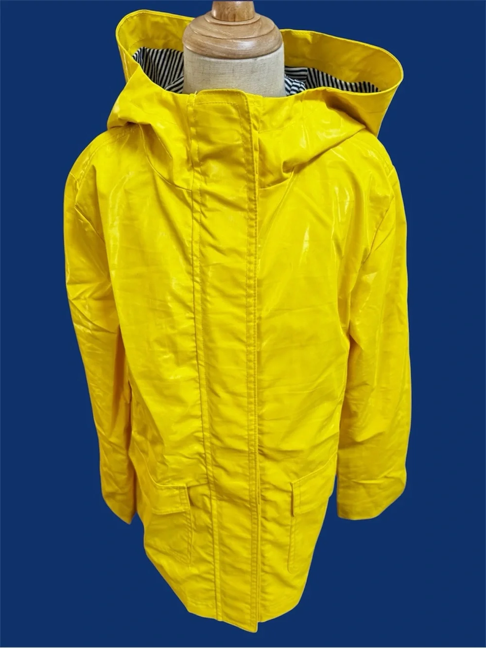 ☔️ GapKids Yellow Slicker Raincoat 🧥 Hooded Jacket Classic Style | Lined